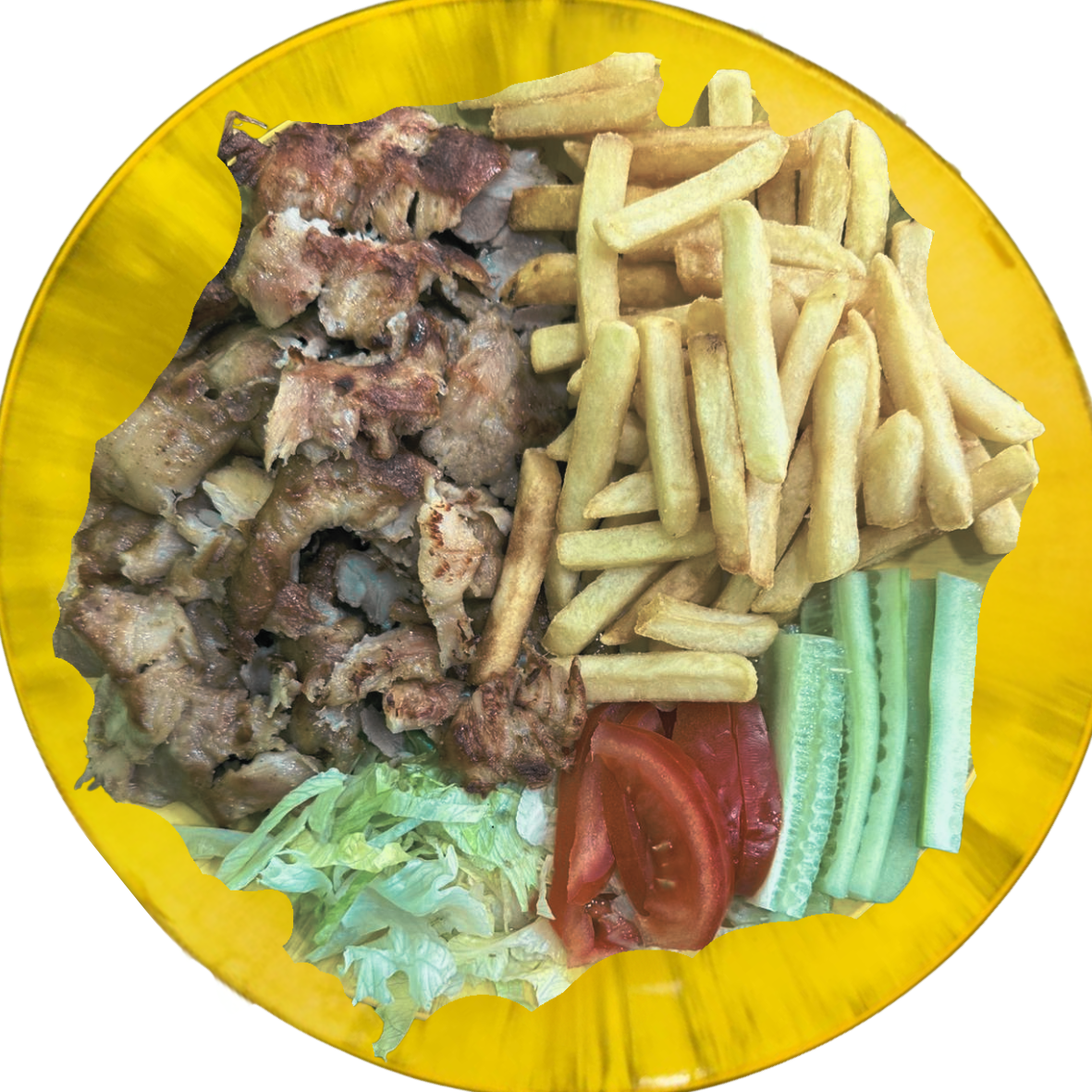 Piatto Kebab con Patatine